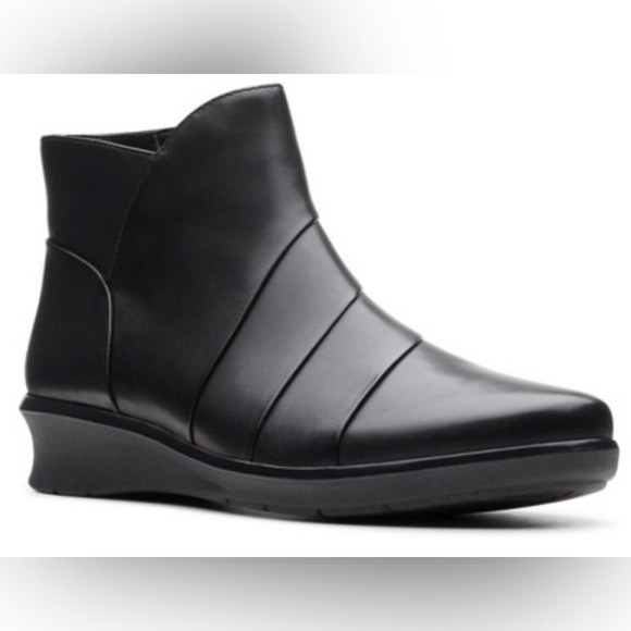 Clarks Shoes - Clarks Black Ankle Booties